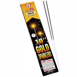 10" Gold Sparklers