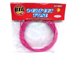 20' 3mm Pink Safety Fuse - 9 to 13s per foot - Backyard Pyro